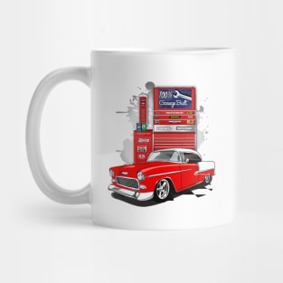 1955 Gypsy Red Chevy Bel Air Garage Built Mug